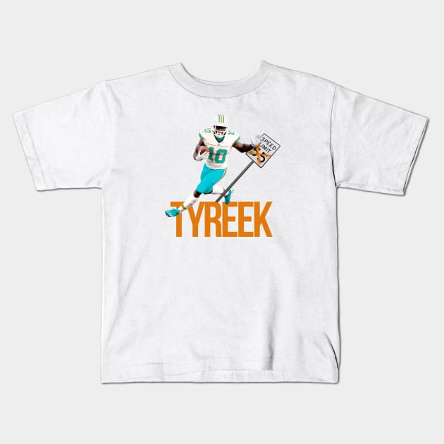 Tyreek No Speed Limit in Miami Kids T-Shirt by Super Secret Villain